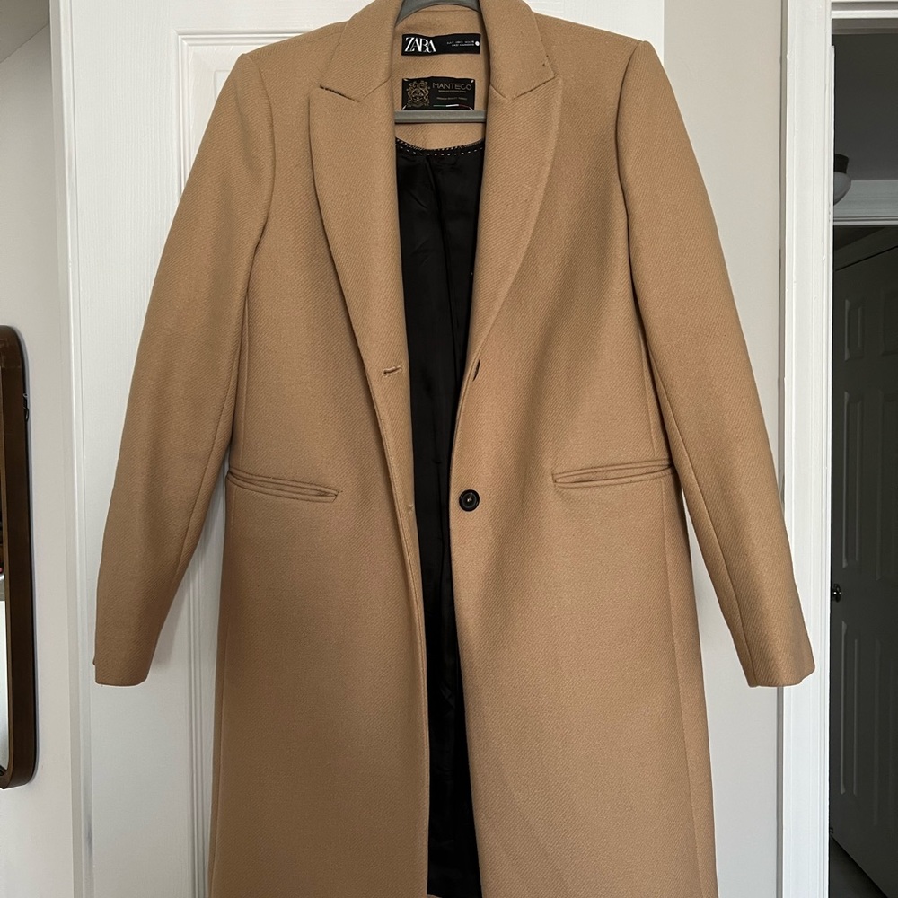 Zara camel Manteco wool coat